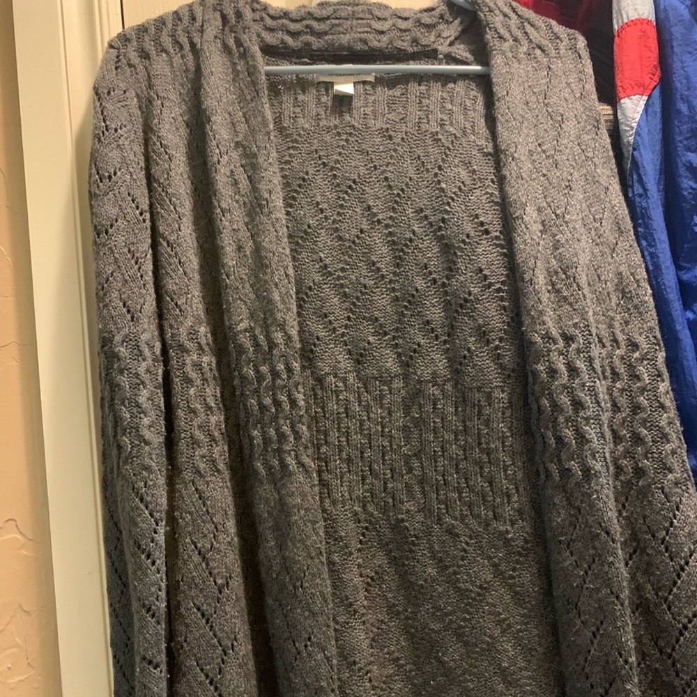Dressbarn Soft Gray Cardigan